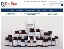 Tablet Screenshot of dr-sue-supplements.com